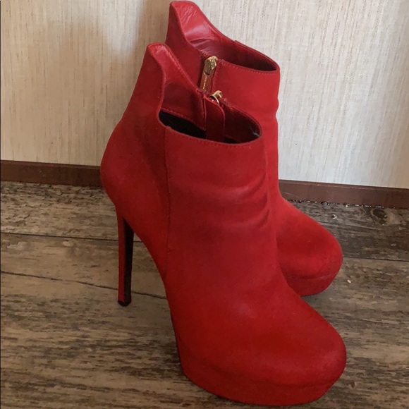 jessica simpson red booties